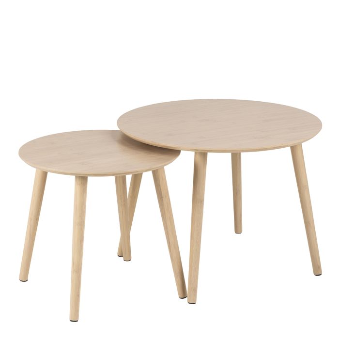 Roslin Set of 2 Coffee Tables - Bamboo