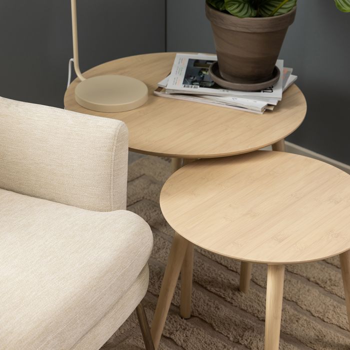 Roslin Set of 2 Coffee Tables - Bamboo