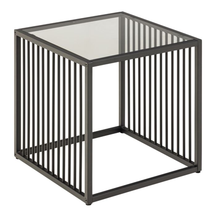 Strington Side Table - Black Glass Top