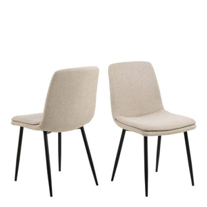 Becca Set of 4 Dining Chairs - Beige