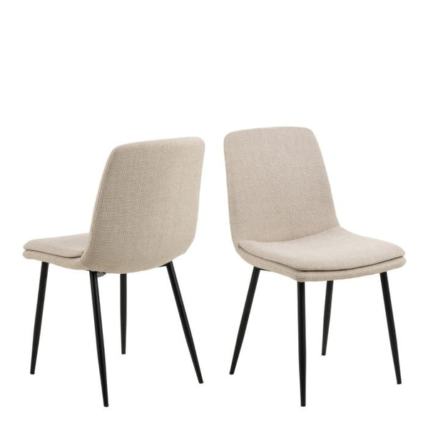 Becca Set of 4 Dining Chairs - Beige