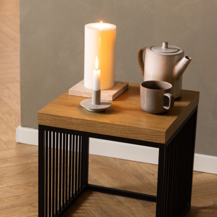 Strington Side Table - Black-Oak