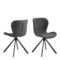 Batilda Swivel Set of 2 Dining Chairs - Cream
