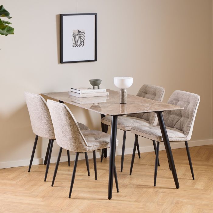 Brooke Set of 2 Dining Chairs - Beige