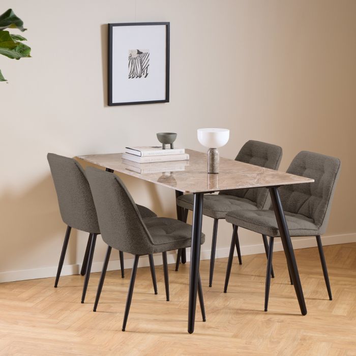 Brooke Set of 2 Dining Chairs - Beige