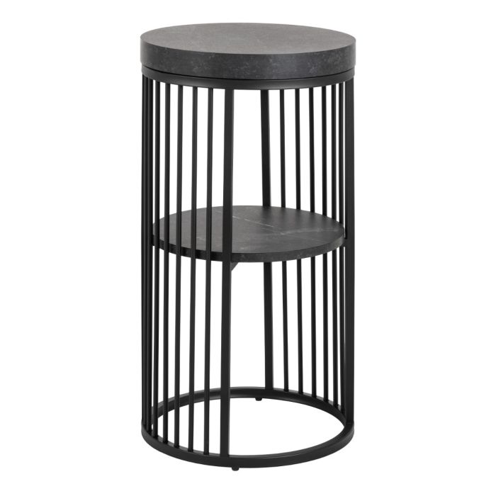 Strington Bedside Table - Matt Black
