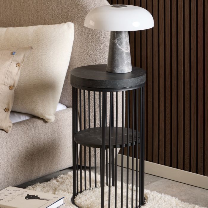Strington Bedside Table - Matt Black