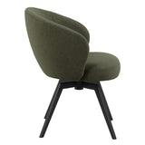 Darlene Swivel Set of 2 Dining Chairs - Black