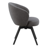 Darlene Swivel Set of 2 Dining Chairs - Black