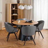 Darlene Swivel Set of 2 Dining Chairs - Black