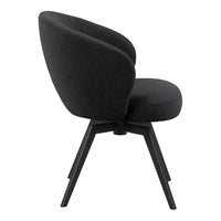 Darlene Swivel Set of 2 Dining Chairs - Black