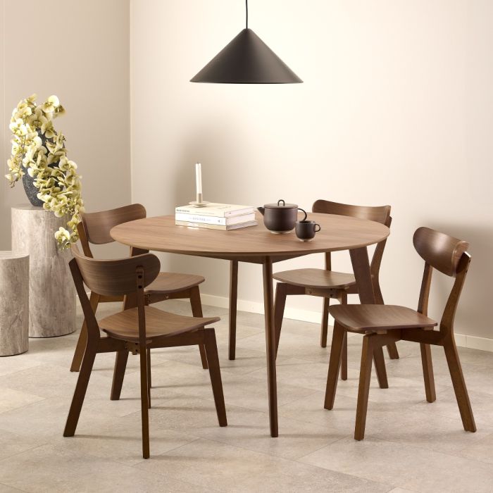 Roxby 4 Seater Dining Table - Walnut