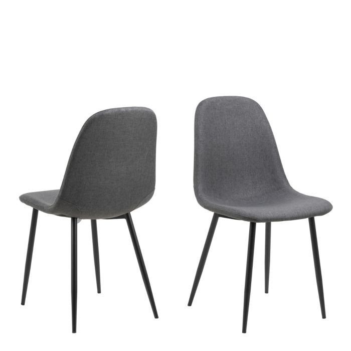 Celia Set of 4 Dining Chairs - Light Grey