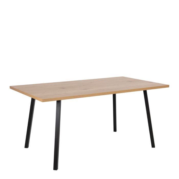 Black Cenny Dining Table with 4 Grey Dining Chairs