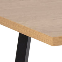 Black Cenny Dining Table with 4 Grey Dining Chairs