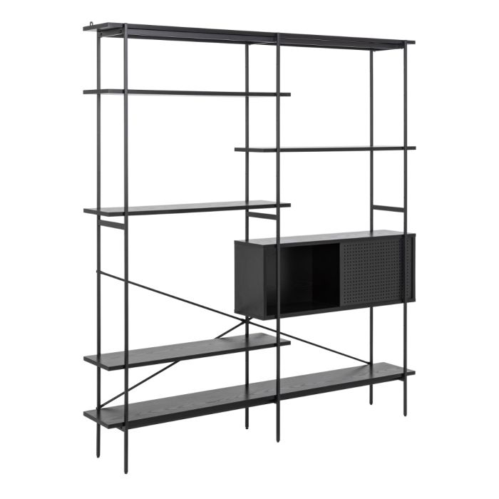 Angus Tall Book Case - Black