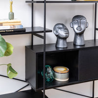 Angus Tall Book Case - Black