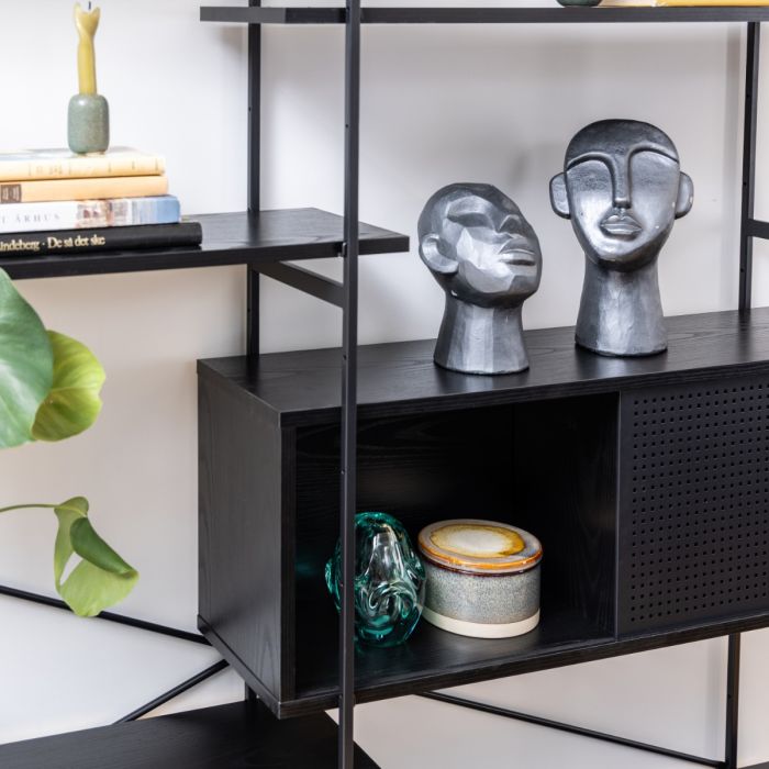 Angus Tall Book Case - Black