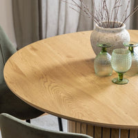 Yale Dining Table with 4 Olive Green Dining Chairs