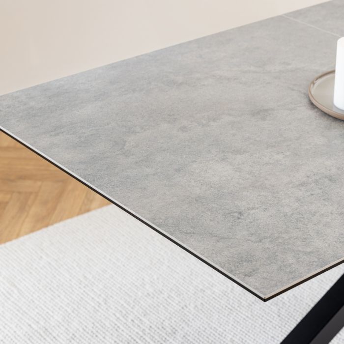 Heaven Ceramic Extendable 6-8 Seater Dining Table - Grey