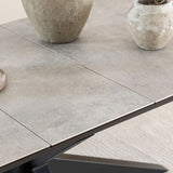 Heaven Ceramic Extendable 6-8 Seater Dining Table - Grey