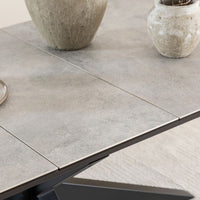 Heaven Ceramic Extendable 6-8 Seater Dining Table - Grey