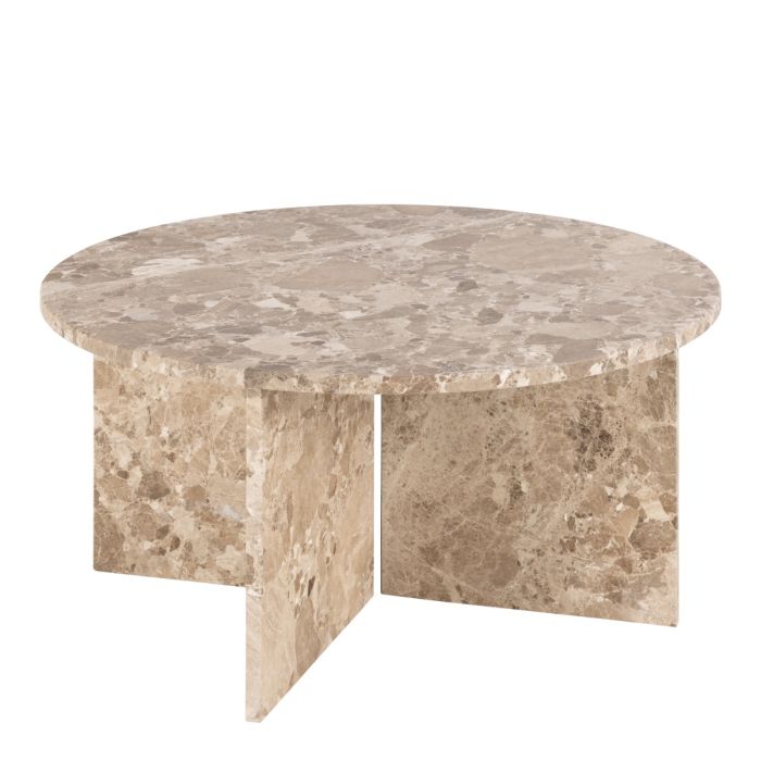 Vega Coffee Table - Latte Brown marble