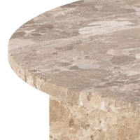 Vega Coffee Table - Latte Brown marble