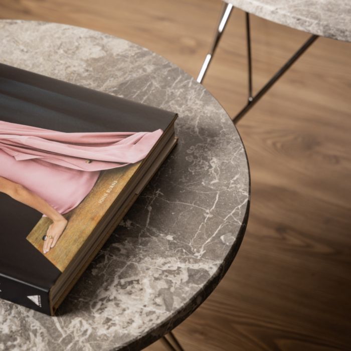 Prunus Side Table - Grey-Brown