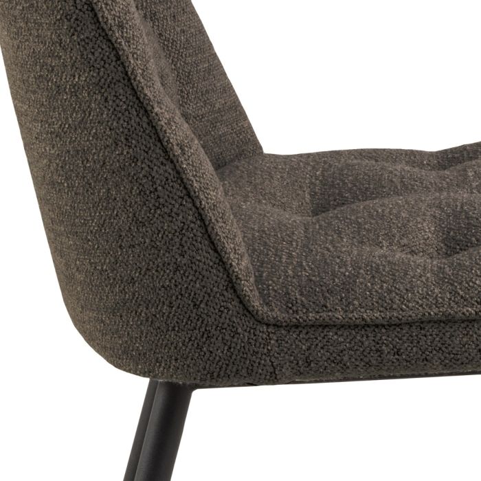 Grey Wicklow Dining Table with 4 Taupe Dining Chairs