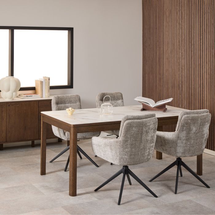 Southampton 8 Seater Dining Table - Cream Ceramic