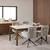 Southampton 8 Seater Dining Table - Cream Ceramic
