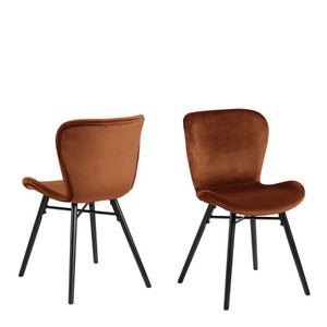 Pair of Batilda Dining Chair in Copper