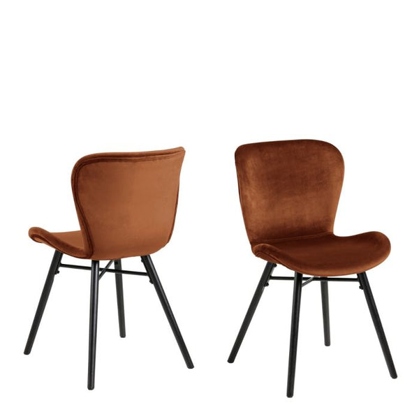 Pair of Batilda Dining Chair in Copper