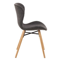 Batilda Set of 2 Dining Chairs - Grey & Oak