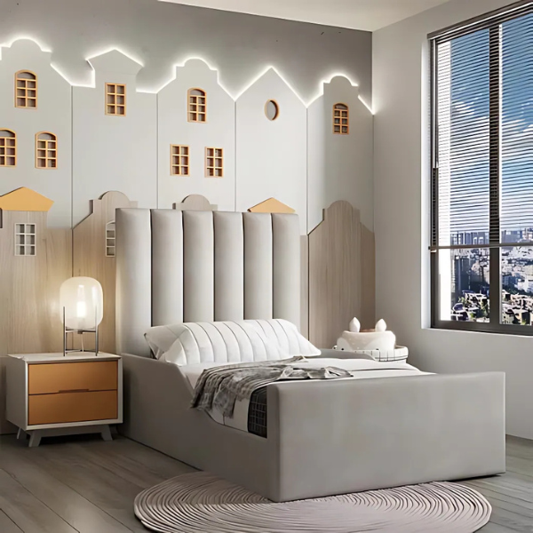 Hampton Upholstered Kids Bed