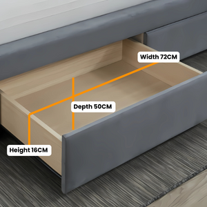 Denver Divan Bed with optional storage drawers