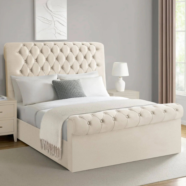 Walton Sleigh Ottoman Storage Bed