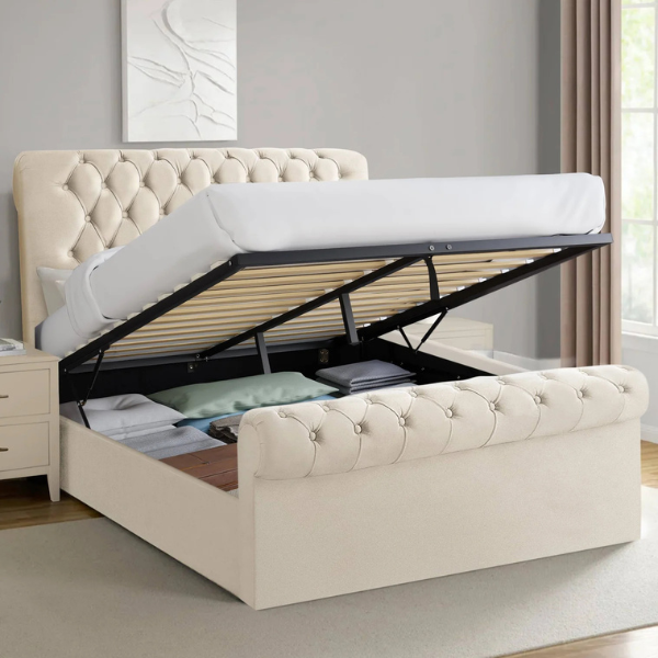 Walton Sleigh Ottoman Storage Bed