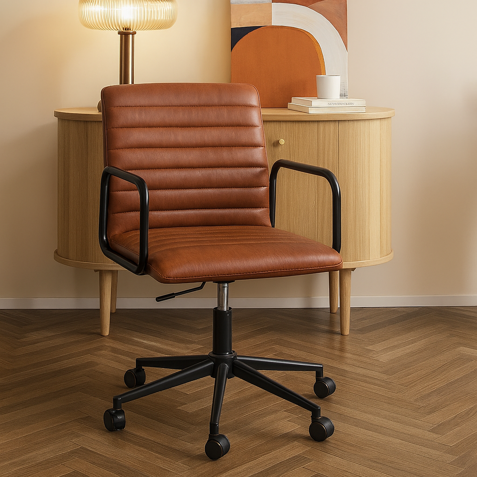 Winslow Desk Chair - Vintage Brandy