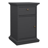 Paris Bedside Table - Matt Grey