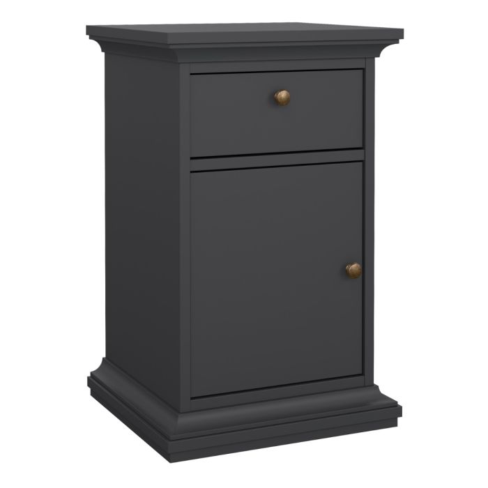 Paris Bedside Table - Matt Grey