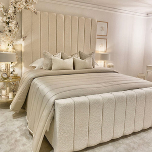 Milan High Headboard Bed (2 Piece Headboard)