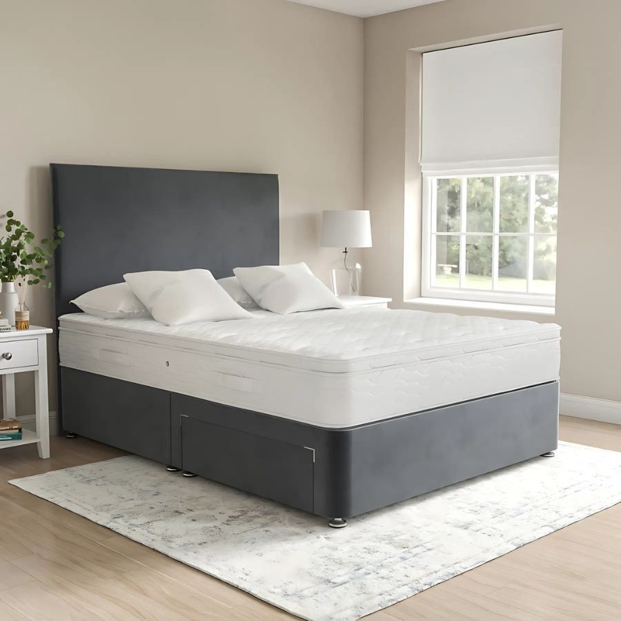 Archy Divan Bed With 2 Drawers & Headboard