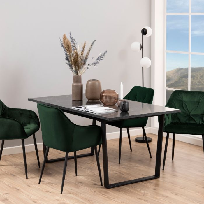 Amble 4-6 Seater Dining Table - Black