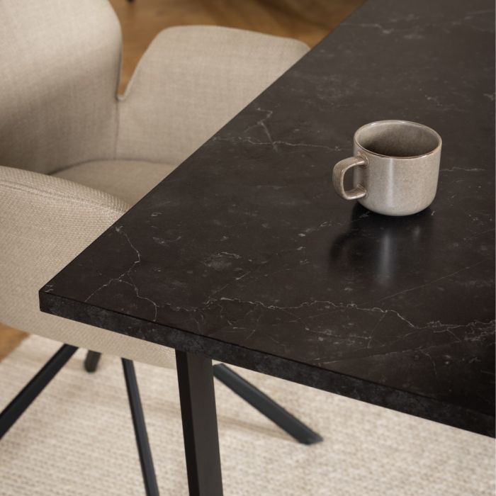 Amble 4-6 Seater Dining Table - Black