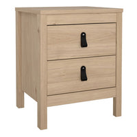 Barcelona Bedside Table - Hickory Oak