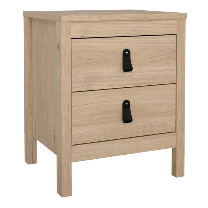 Barcelona Bedside Table - Hickory Oak