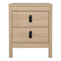 Barcelona Bedside Table - Hickory Oak