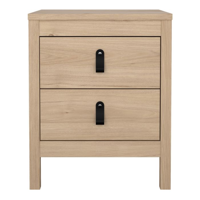 Barcelona Bedside Table - Hickory Oak